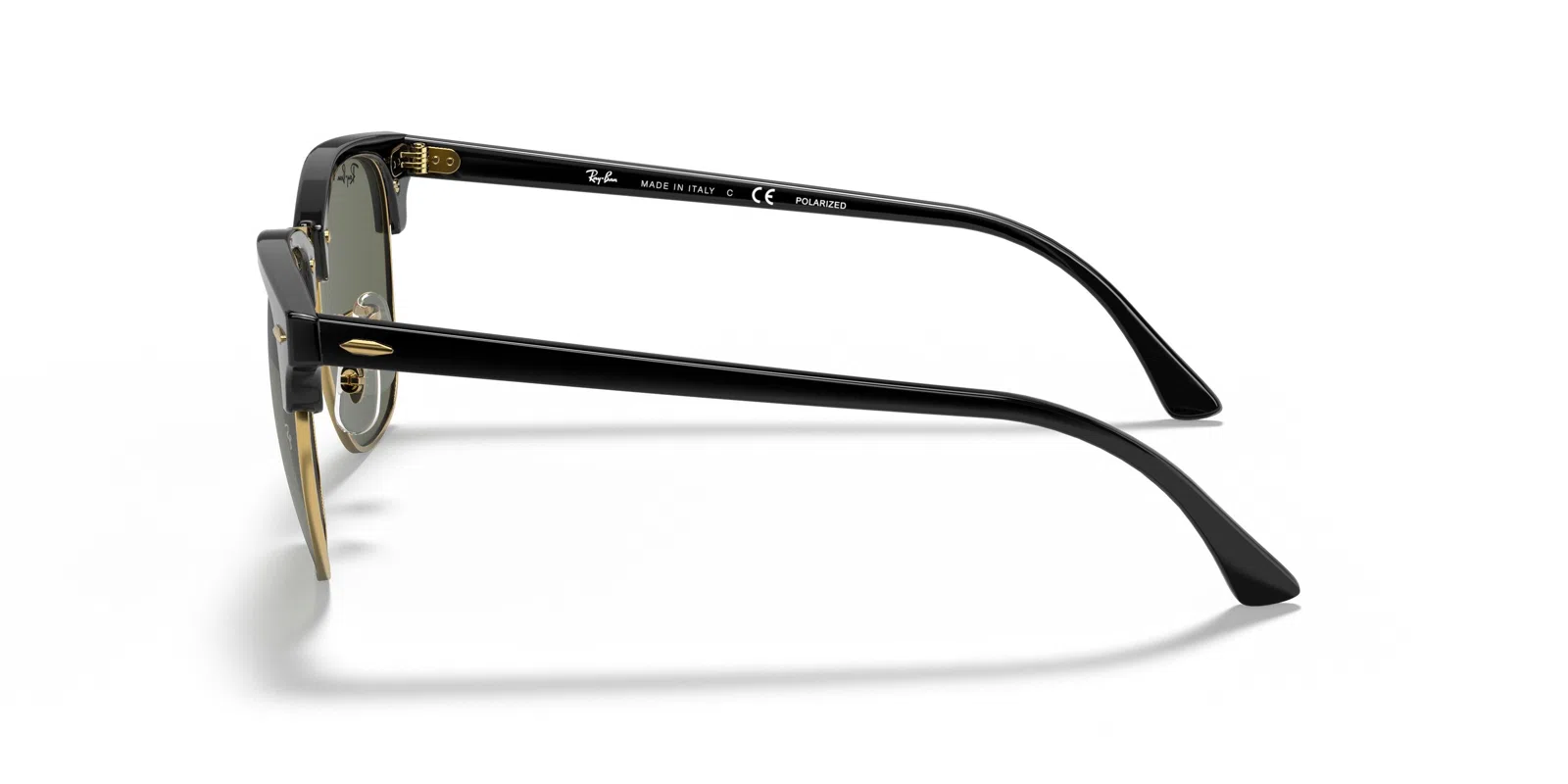 Ray-Ban Clubmaster 0RB3016 Sunglasses - Grey On Black - view 16